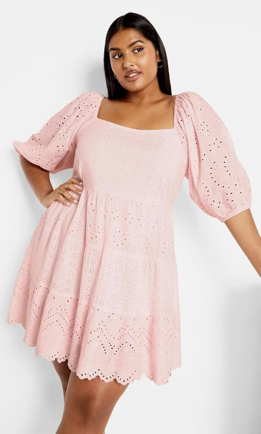 City Chic Plus Size Dress, Destiny Mini Dress