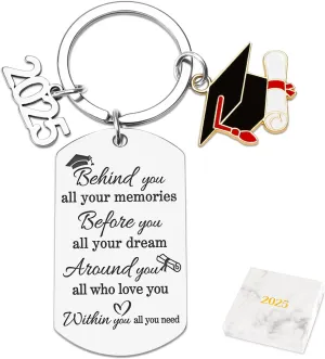 Class of 2025 Graduation Keychain Senior 2025 Graduation Gifts for Her Him, Graduation Gifts for College High School Student
