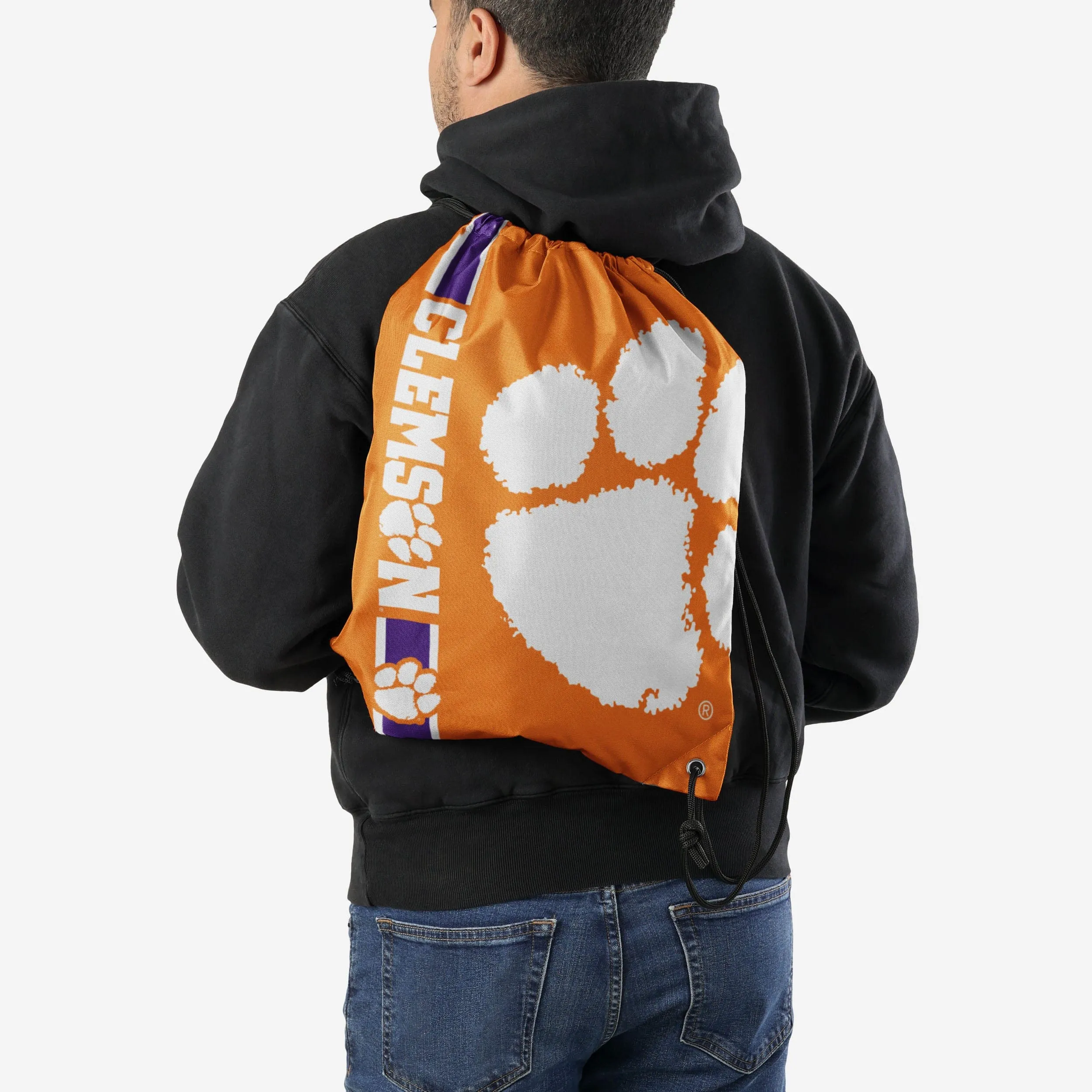 Clemson Tigers Big Logo Drawstring Backpack