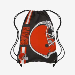 Cleveland Browns Brown Alternate Color Big Logo Drawstring Backpack