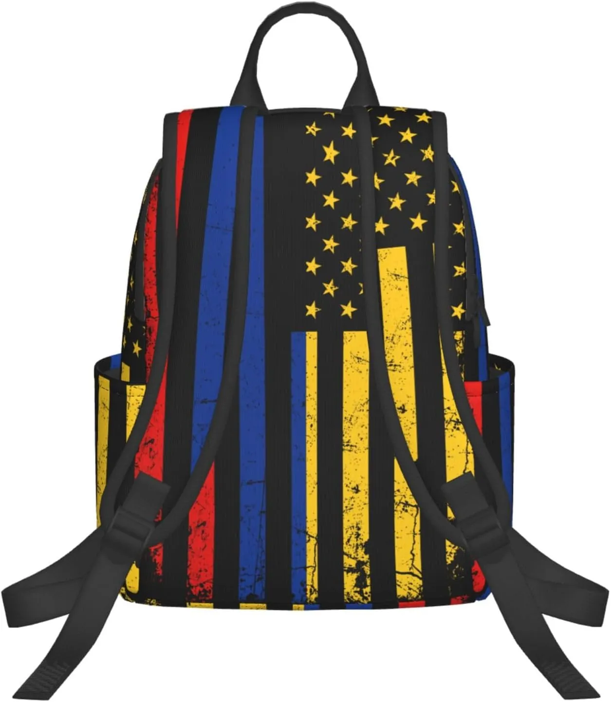 Colombian American Flag Colombia Roots America Casual Backpacks Large Capacity Laptop Backpack Sports Fitness Rucksack Travel Carry-On Daypack Work Bag for Outdoor Camping