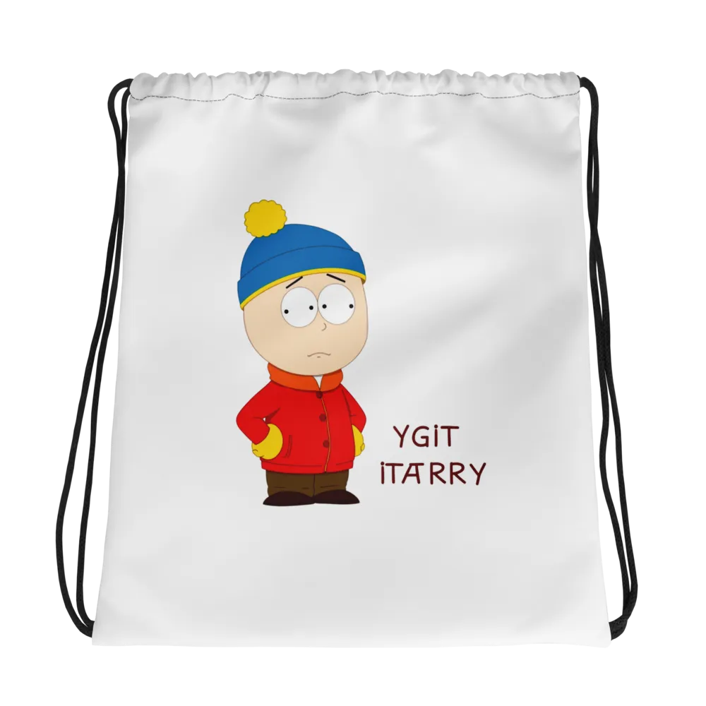 Colorful Character Drawstring Bag