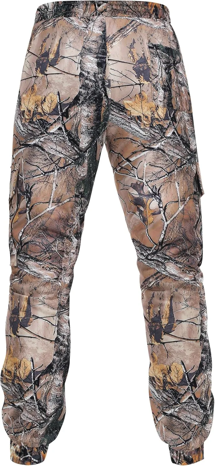Colorful House Men Camo Cargo Jogger Sweatpants Casual Drawstring Camouflage Cargo Work Pants with Pockets