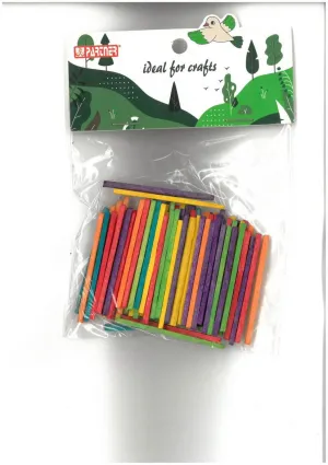 Colorful Mini Dowel Rods Wooden Sticks, DIY Arts & Crafts