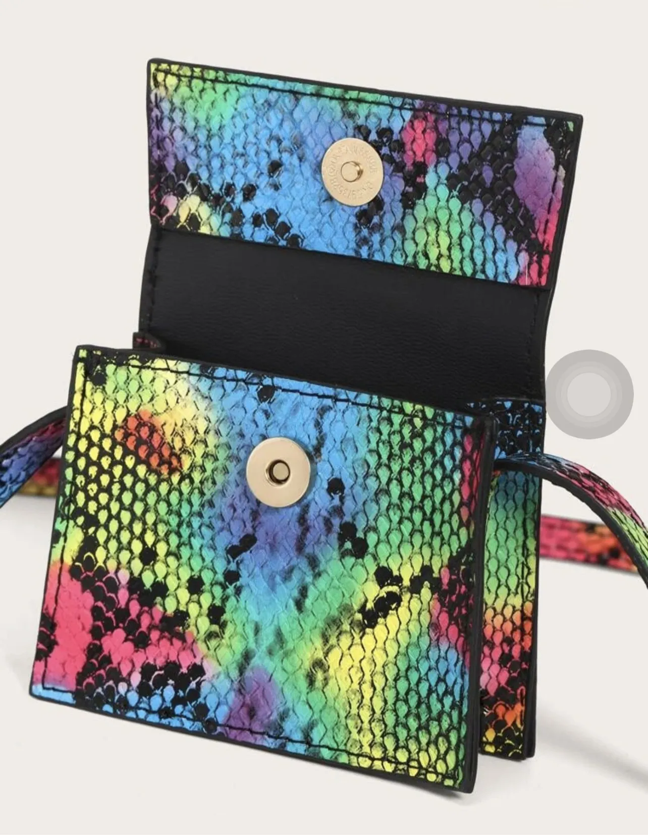 Colorful snake print mini bag
