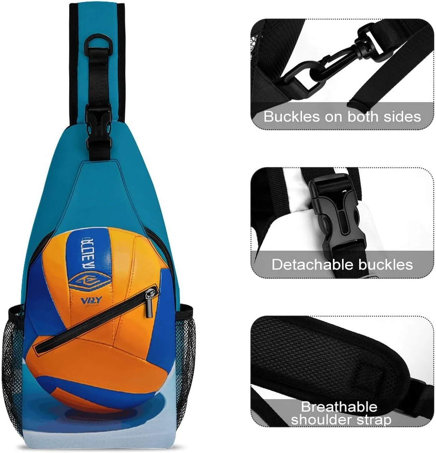 Colorful Spring Flowers Crossbody Bag, Sling Bag, Sling Backpack, Belt Bags for Travel Outdoors Hiking