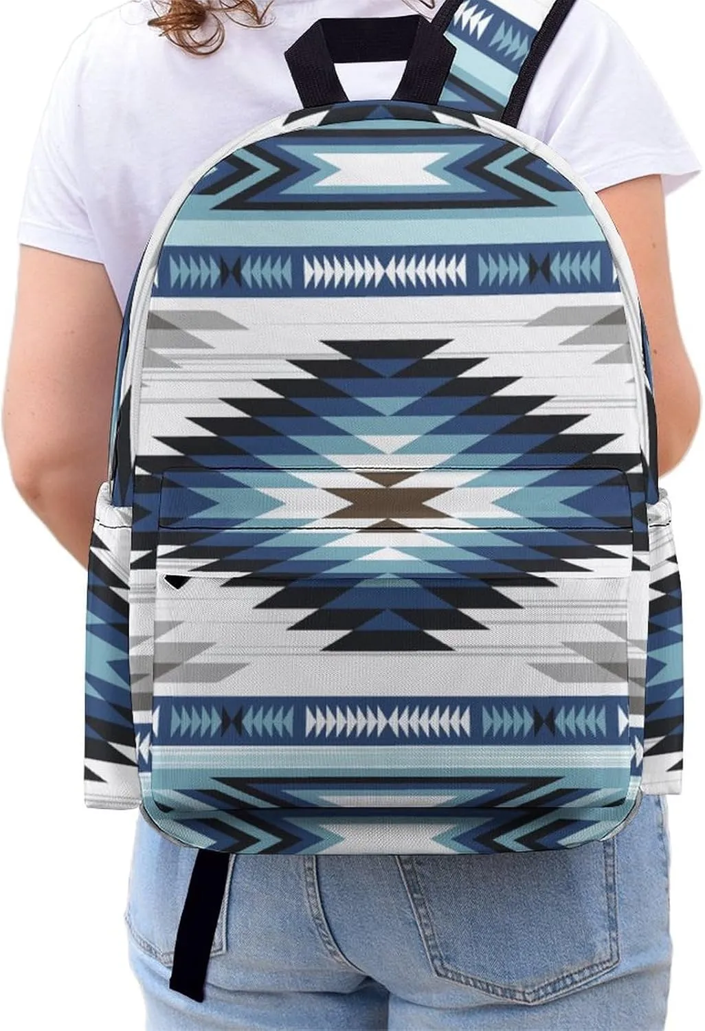 Colorful Tribe Navajo Aztec Geometry Casual Lightweight Large Capacity Travel Backpack Unisex