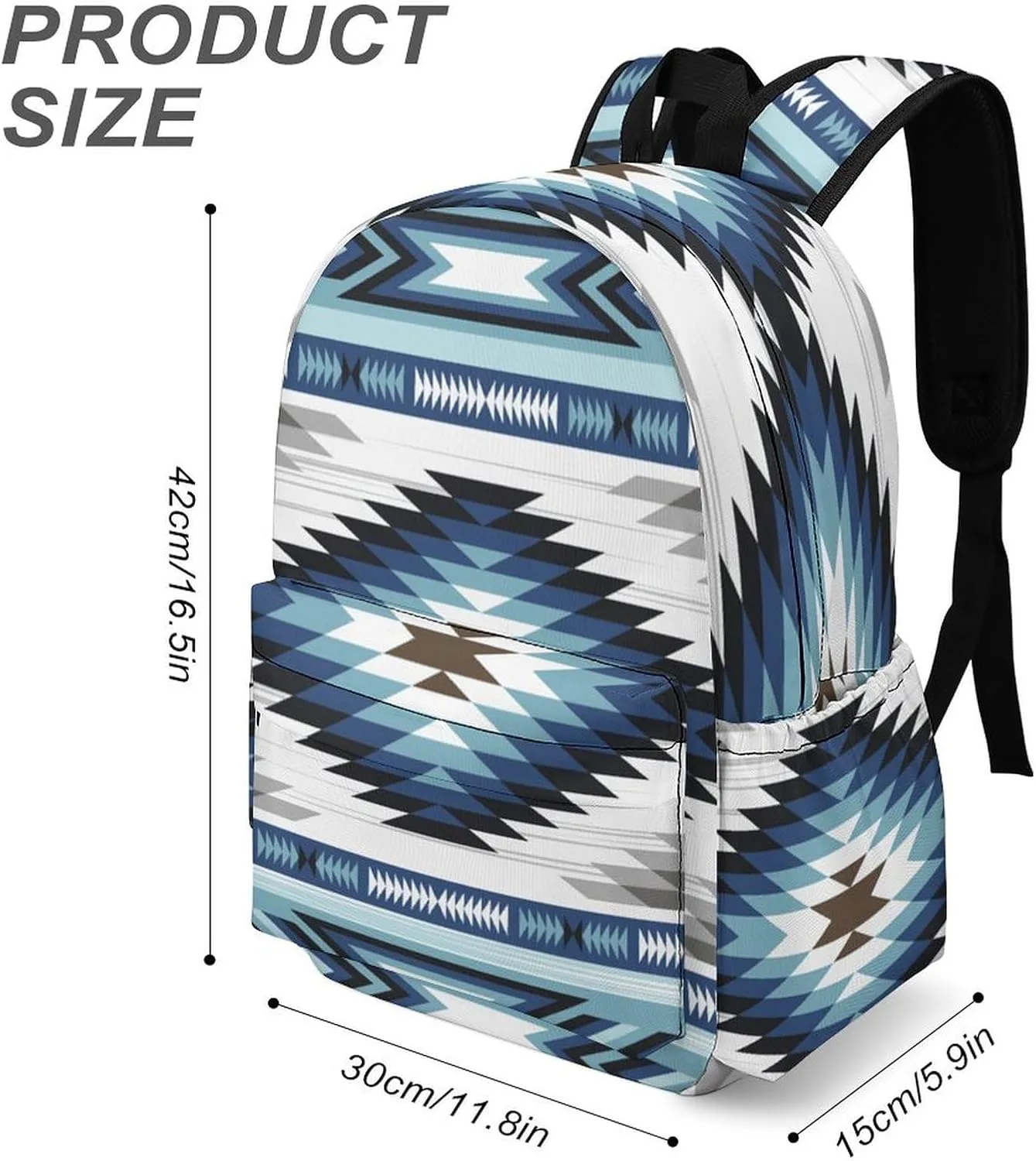 Colorful Tribe Navajo Aztec Geometry Casual Lightweight Large Capacity Travel Backpack Unisex