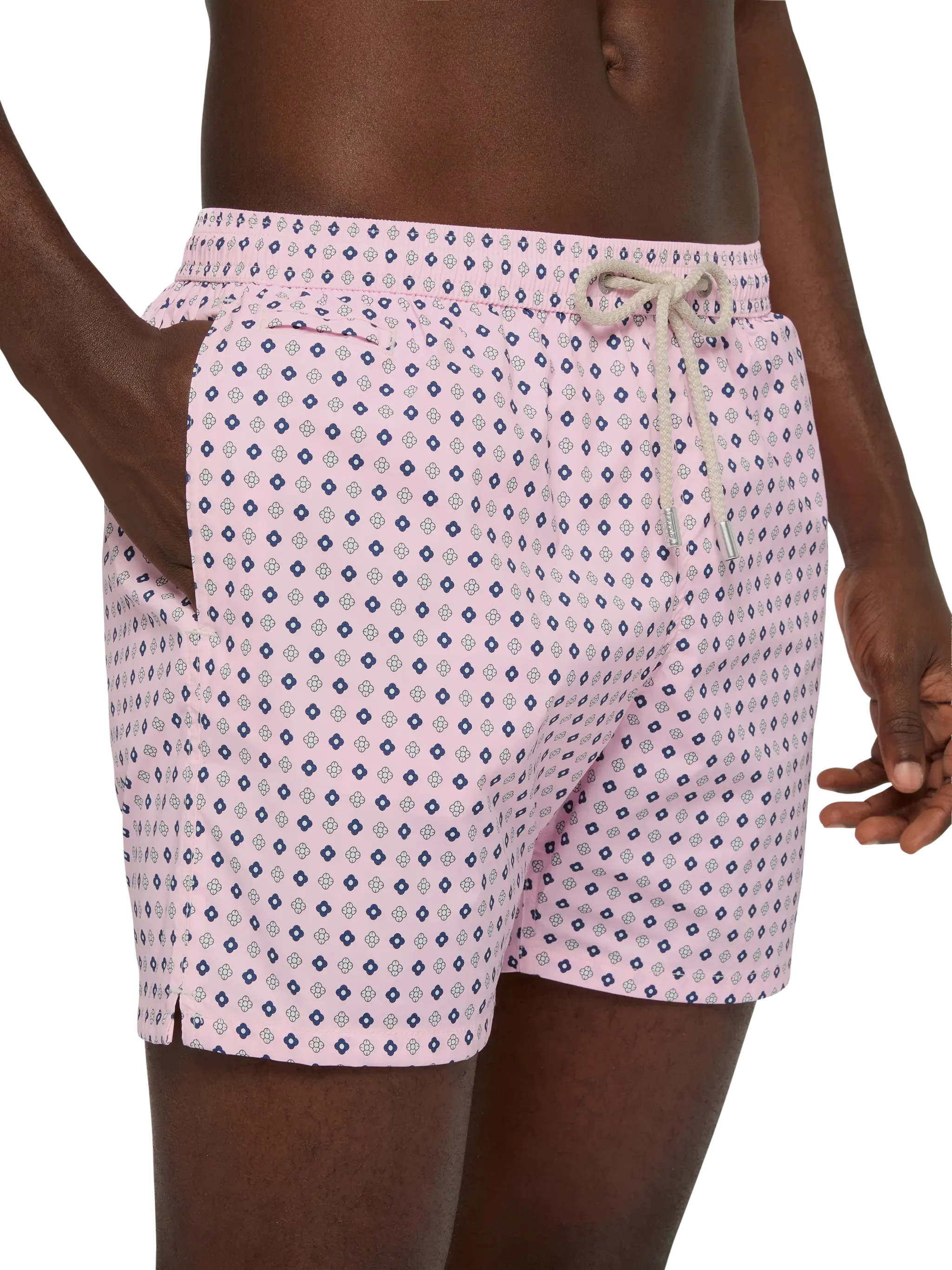 Comfort Light swim shorts with tie print
