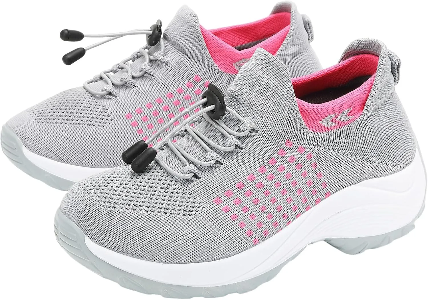 Comfort Wear Orthowear Shoes for Women Arch Support Orthopedic Sock Sneakers Slip-On Breathable Walking Shoe Air Cushion Athletic Shoes Causal Running Jogging Shoe Anti Slip Platform Sneaker