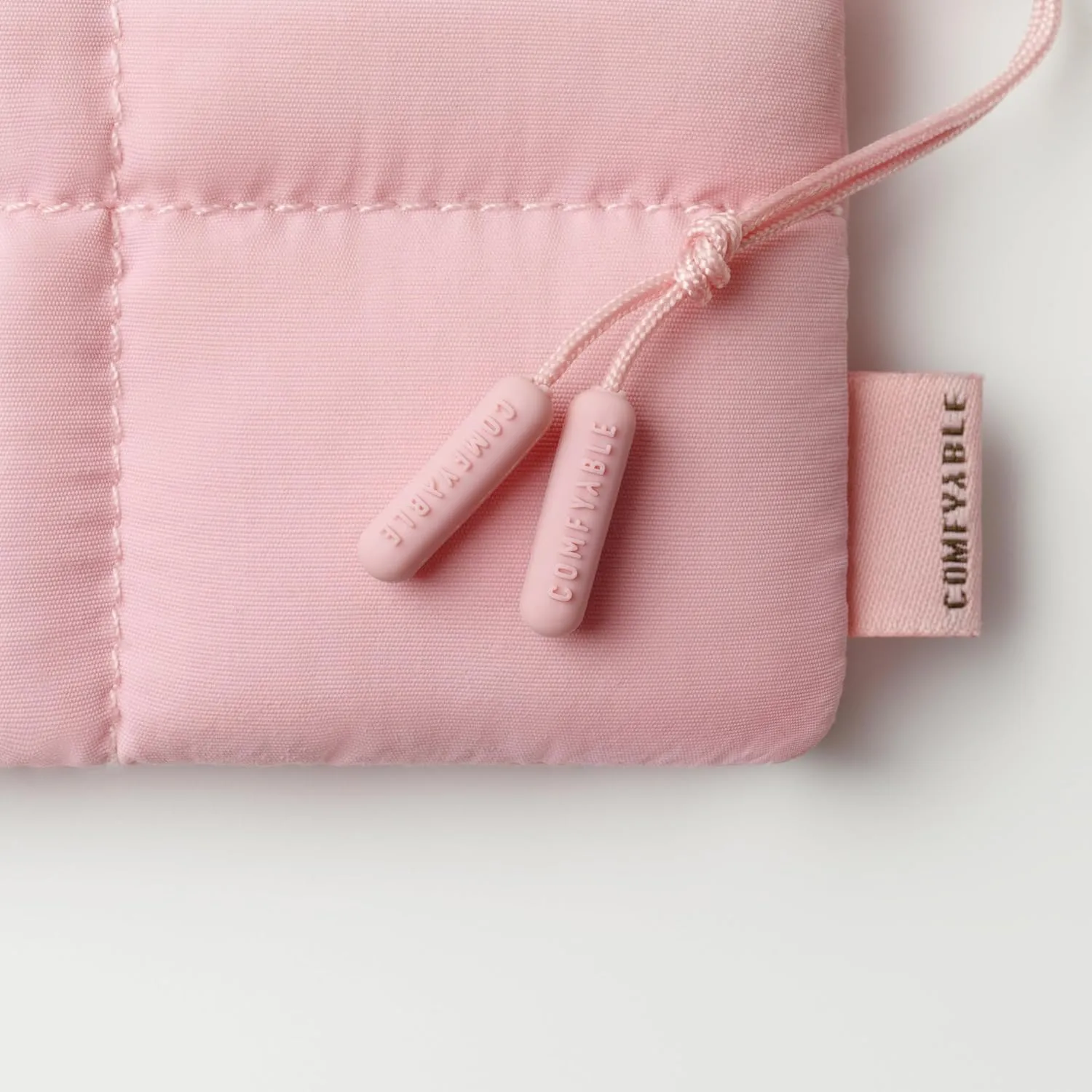Comfyable Cute Puffy Coin Purse Pouch Change Holder For Women, Small Organizer with ID Window, Magnetic Closure, Water-repellent, Storage for Coin, Airpods, Lipstick, Card, Pink