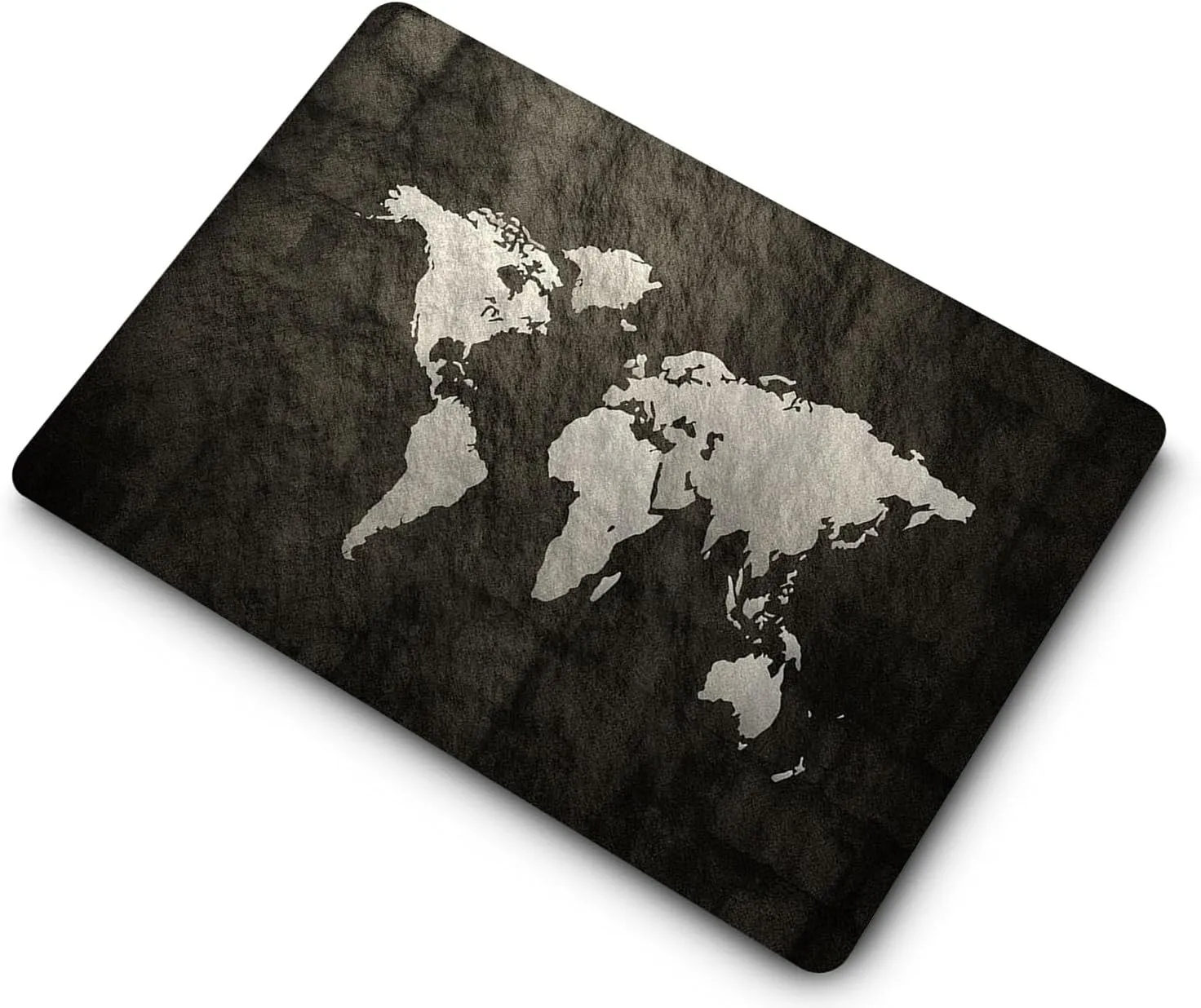 Compatible with New MacBook Air 15 inch Case with Liquid Retina Display and Touch ID 2023 Release Model A2941 M2, Plastic Protective Matt Durable Hard Shell Case Cover & Keyboard Cover, Black Map