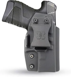 Concealed Carry Iwb Kydex Holster by Houston - Lined Inside for Strong Retention and Maximum Protection - Reinforced Plastic Clip - Color: Blac Lightweight Durable - Fit Mossberg MC1s
