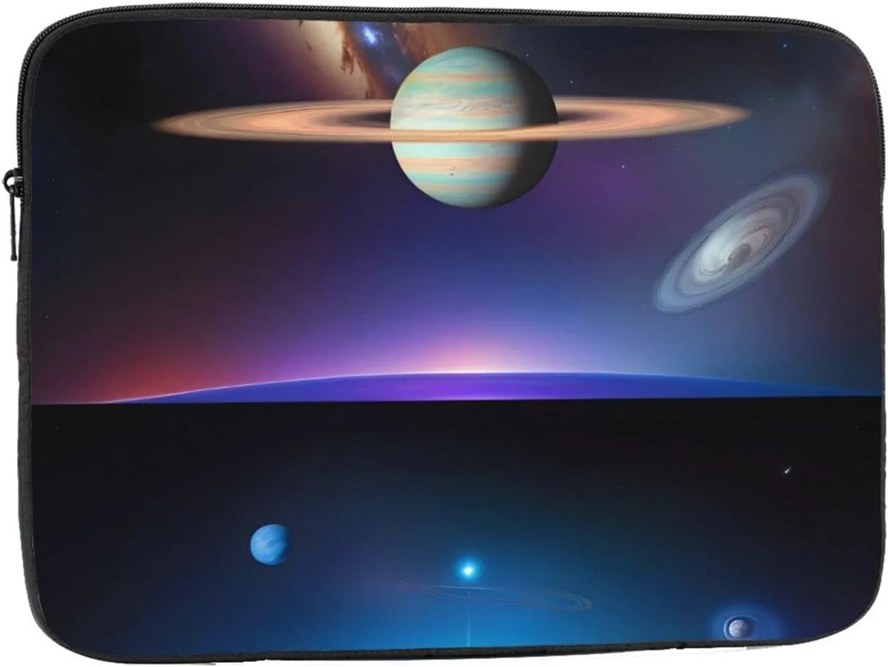 Cosmic Saturn Prints Shockproof Portable Laptop Sleeve Bag 15 inch for Men and Women Business Travel, Office Daily Use