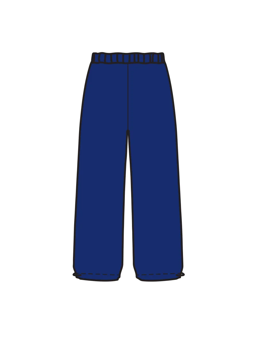 CREATIVE ACADEMY OF PERFORMING ARTS- WIDE LEG JOGGERS NAVY (IN-STOCK)
