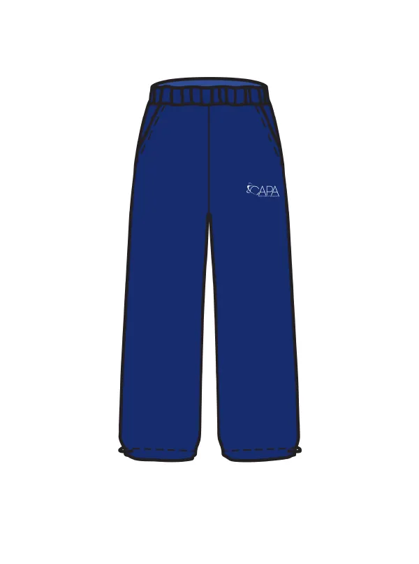 CREATIVE ACADEMY OF PERFORMING ARTS- WIDE LEG JOGGERS NAVY (IN-STOCK)