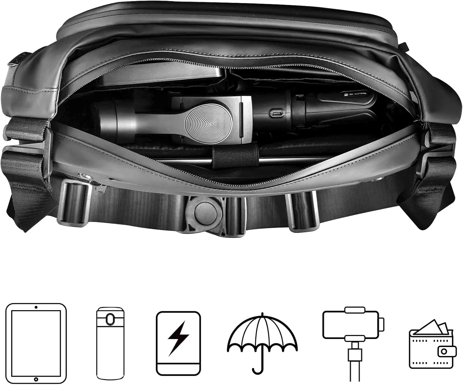 Criss Shoulder Bags Waterproof Sling Bag Anti Theft for Men Hiking Outdoor Casual Daily Carry Messenger Bag