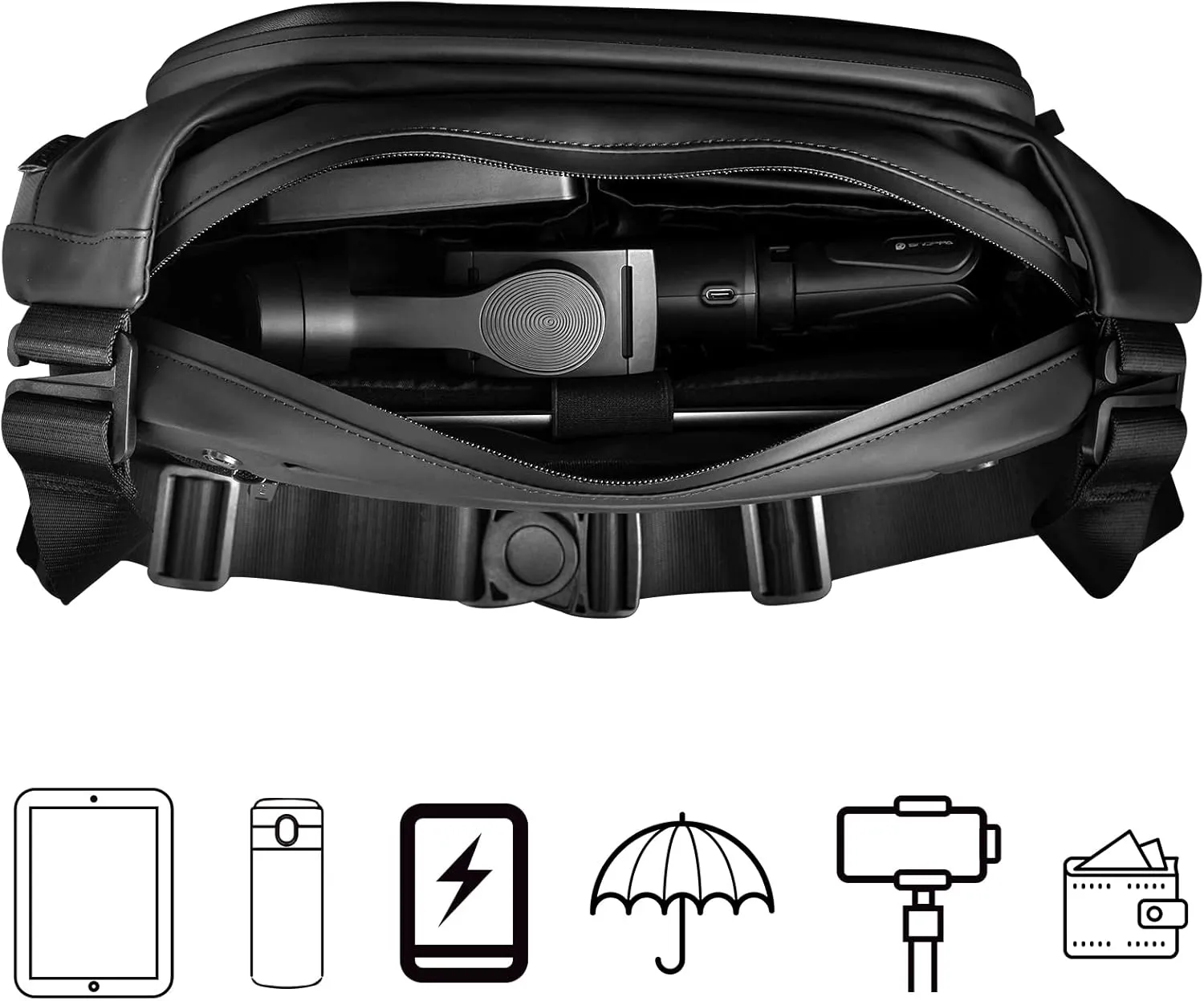 Criss Shoulder Bags Waterproof Sling Bag Anti Theft for Men Hiking Outdoor Casual Daily Carry Messenger Bag