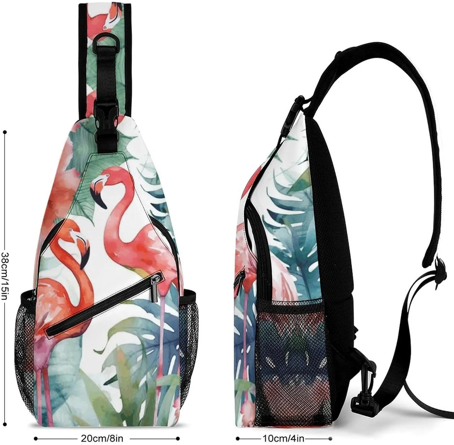 Crossbody Bag for Women Men Chest Bag Colorful Buttons Sling Bag Crossbody Shoulder Bag Sling Backpack