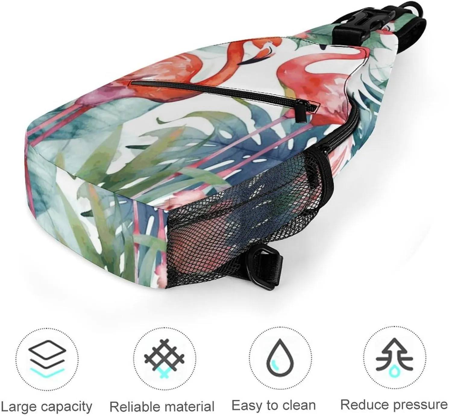 Crossbody Bag for Women Men Chest Bag Colorful Buttons Sling Bag Crossbody Shoulder Bag Sling Backpack