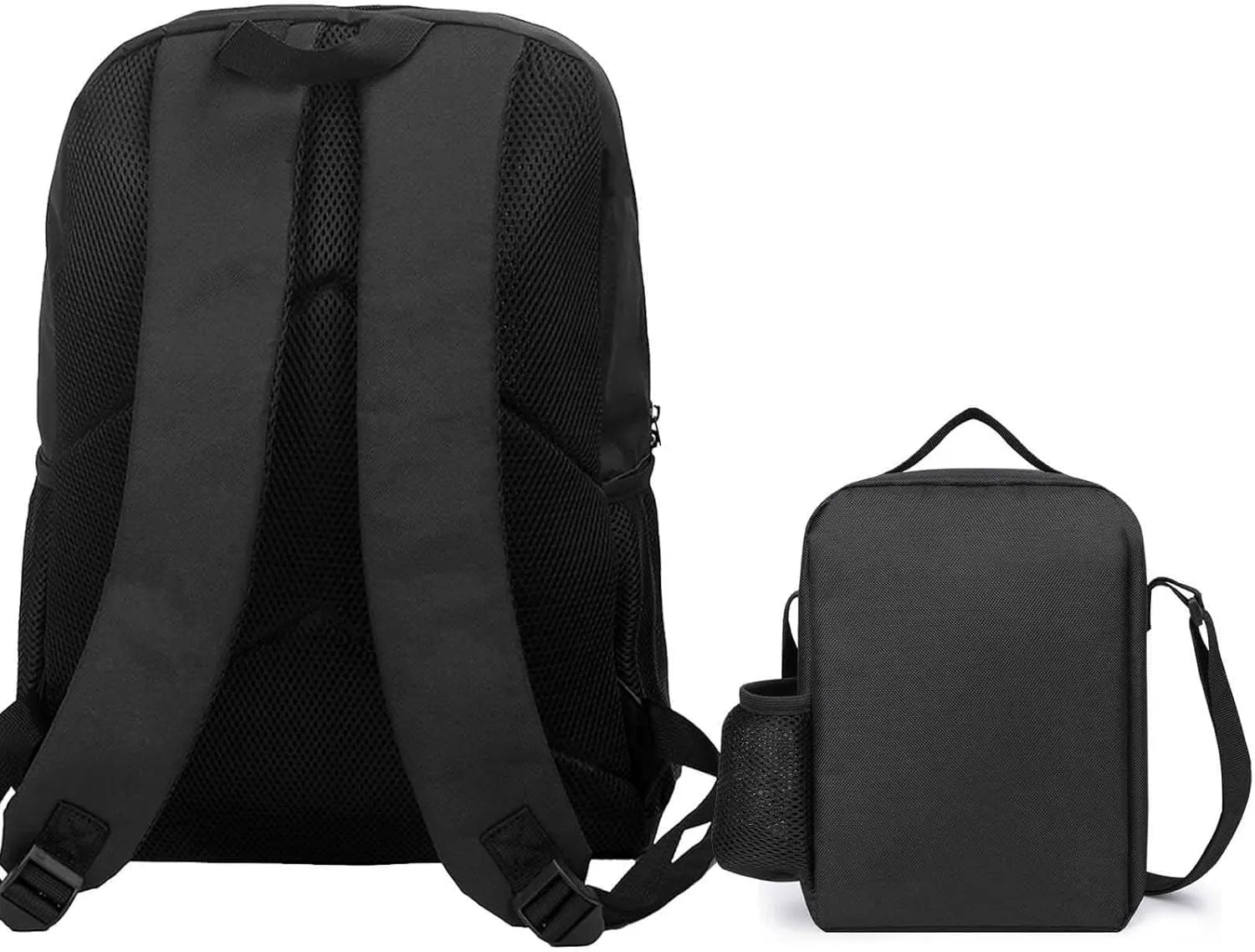 Custom Boston Backpack 3pcs Bag Set Laptop Bag Lunch Bag Personalized Name Number Gifts for Boy Men Women