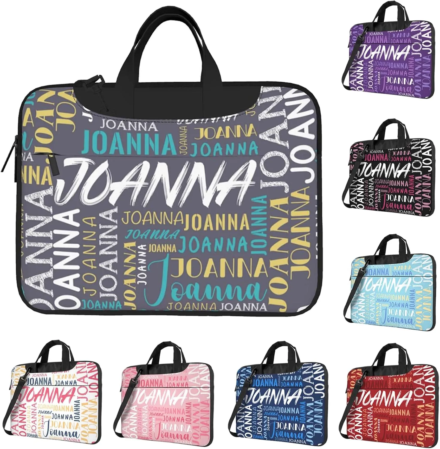 Custom Laptop Bag with Name, Personalized Shoulder Bag for Laptop, Customized Portable Computer Bag Gifts for Business Office