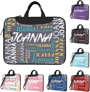 Custom Laptop Bag with Name, Personalized Shoulder Bag for Laptop, Customized Portable Computer Bag Gifts for Business Office