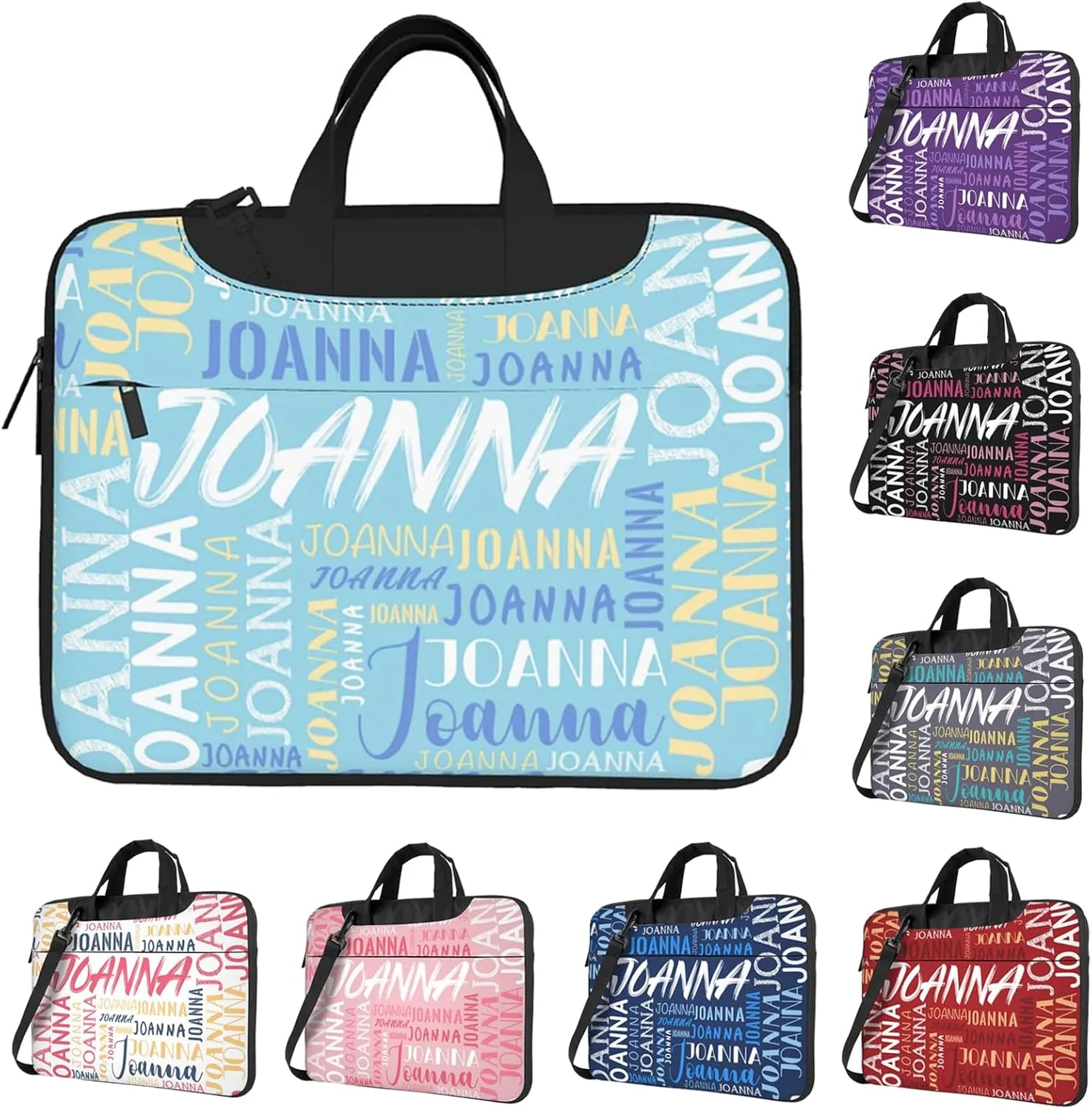 Custom Laptop Bag with Name, Personalized Shoulder Bag for Laptop, Customized Portable Computer Bag Gifts for Business Office