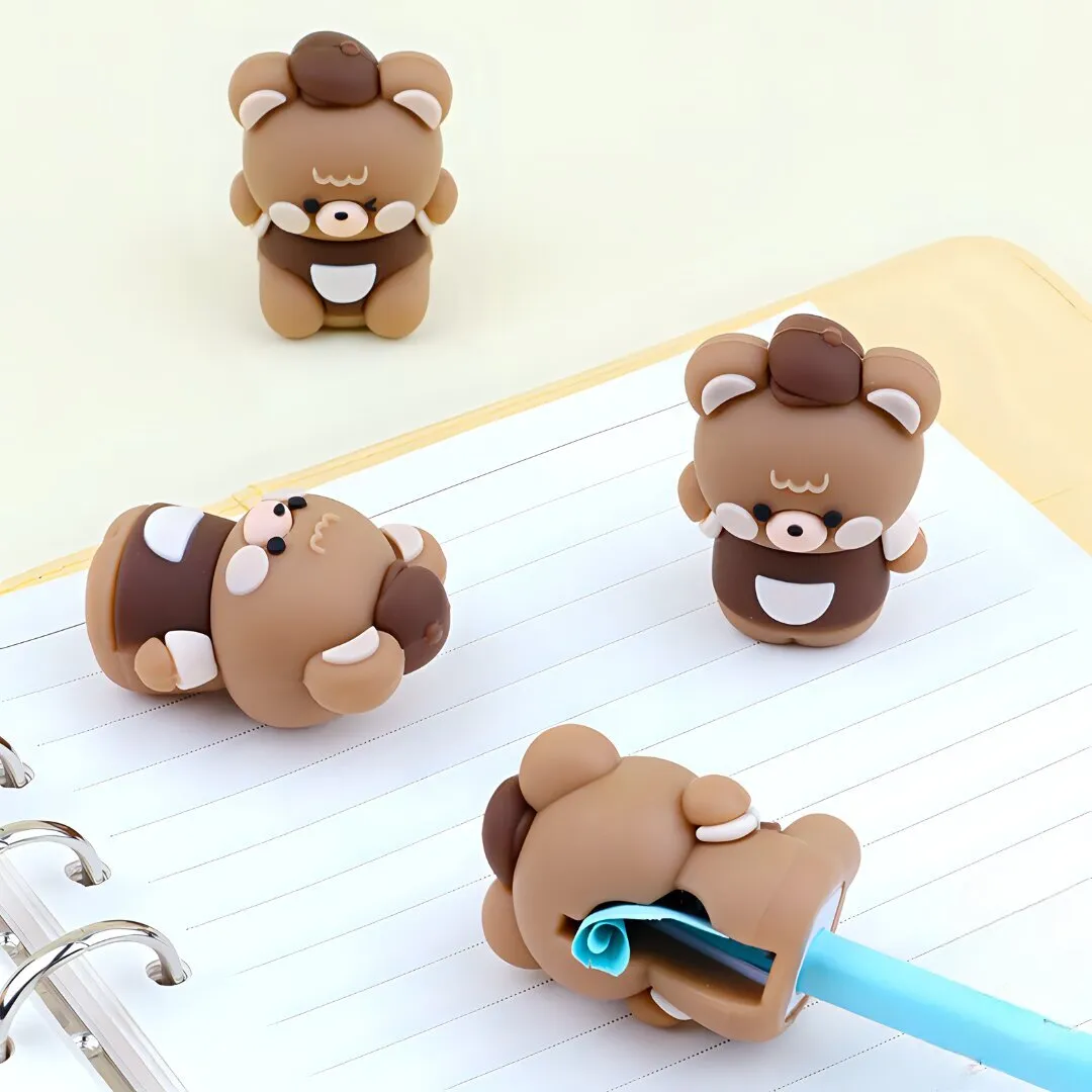Cute and Creative Coffee Bear Shaped Mechanical Pencil Sharpener