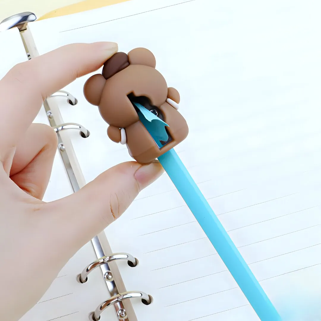 Cute and Creative Coffee Bear Shaped Mechanical Pencil Sharpener