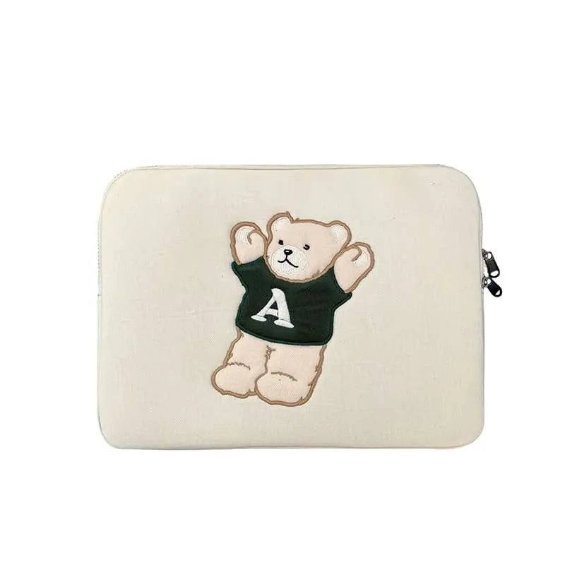 Cute Bear iPad Laptop Protective Bag