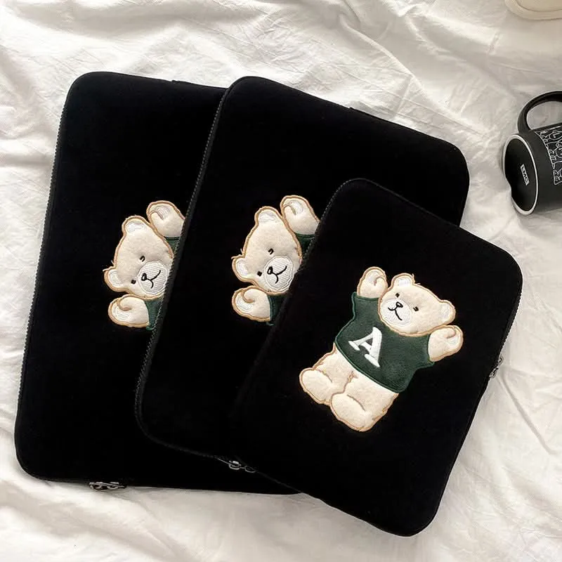 Cute Bear iPad Laptop Protective Bag