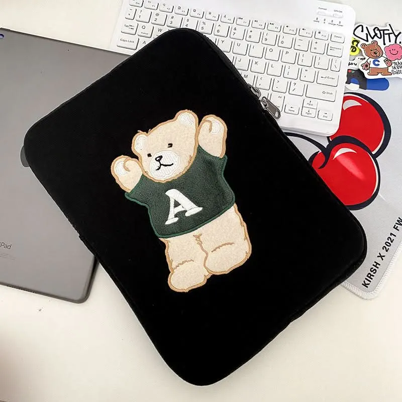 Cute Bear iPad Laptop Protective Bag