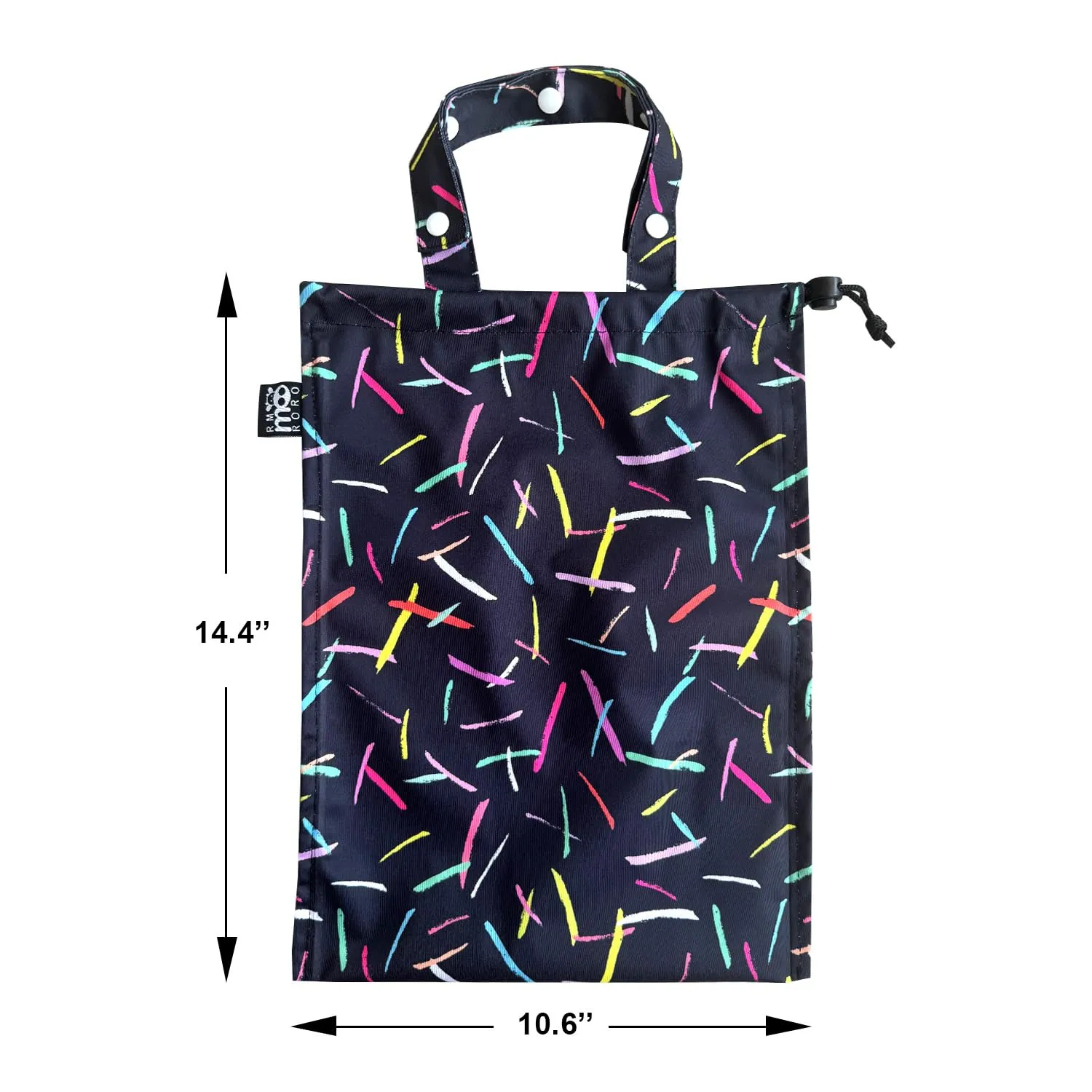 Cute Hanging Car Trash Garbage Bag 100% Leakproof Waterproof Multipurpose for Car Back Front Seat Console with Hanging Strap (Colorful Lines)