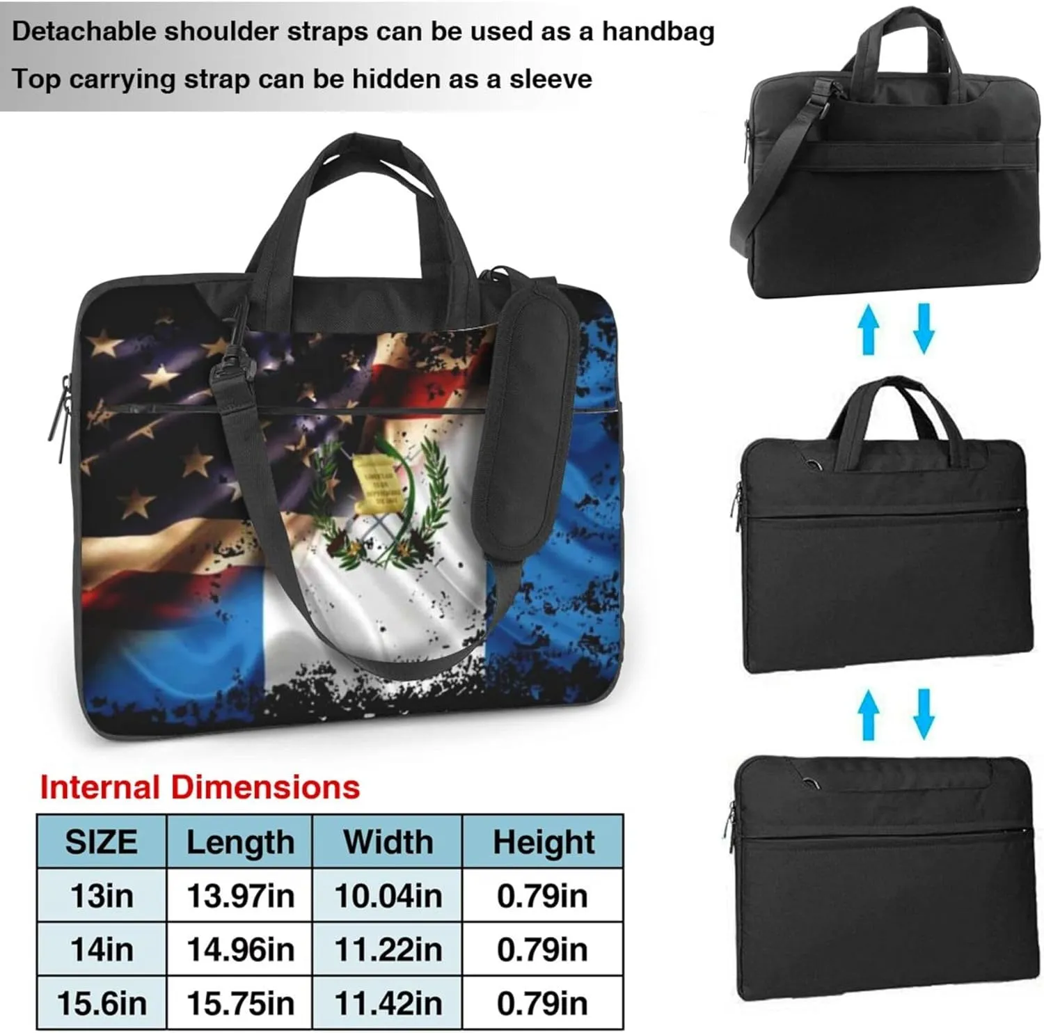 Cute hedgehog and mushrooms Forest Laptop Shoulder Bag ​for Men Women, Computer Carrying Case Messenger Bag with Strap