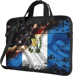 Cute hedgehog and mushrooms Forest Laptop Shoulder Bag ​for Men Women, Computer Carrying Case Messenger Bag with Strap