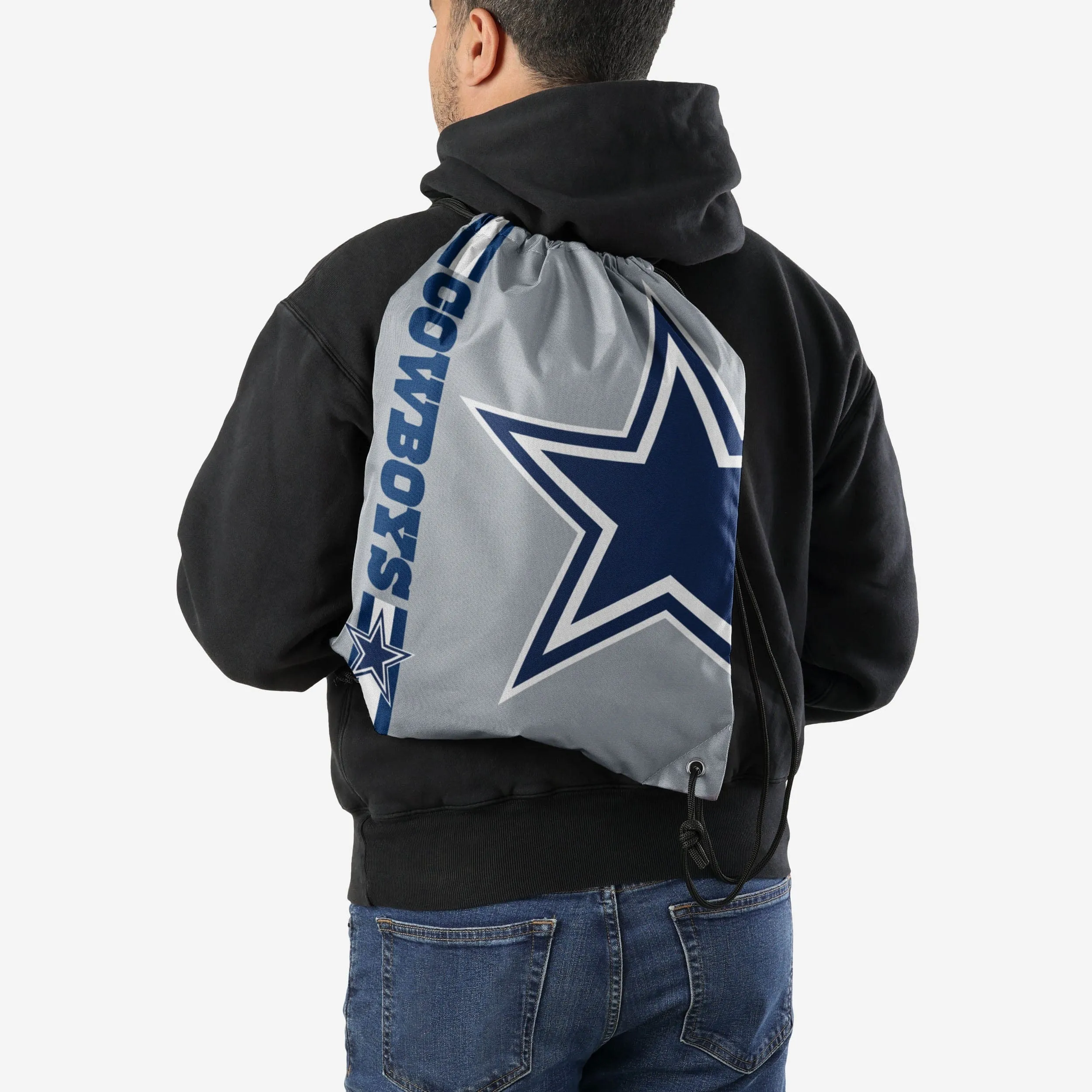 Dallas Cowboys Gray Alternate Color Big Logo Drawstring Backpack