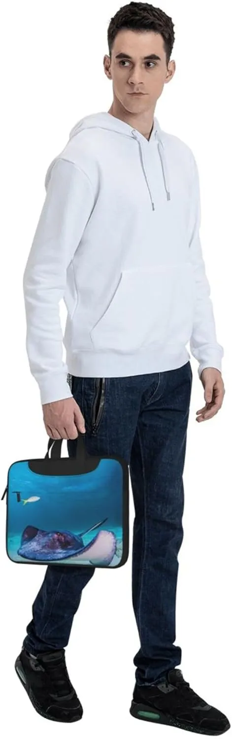 Dalmatian Dog Laptop Shoulder Bag ​for Men Women, Computer Carrying Case Messenger Bag with Strap