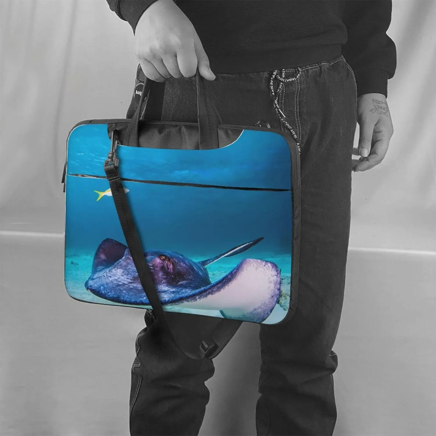 Dalmatian Dog Laptop Shoulder Bag ​for Men Women, Computer Carrying Case Messenger Bag with Strap
