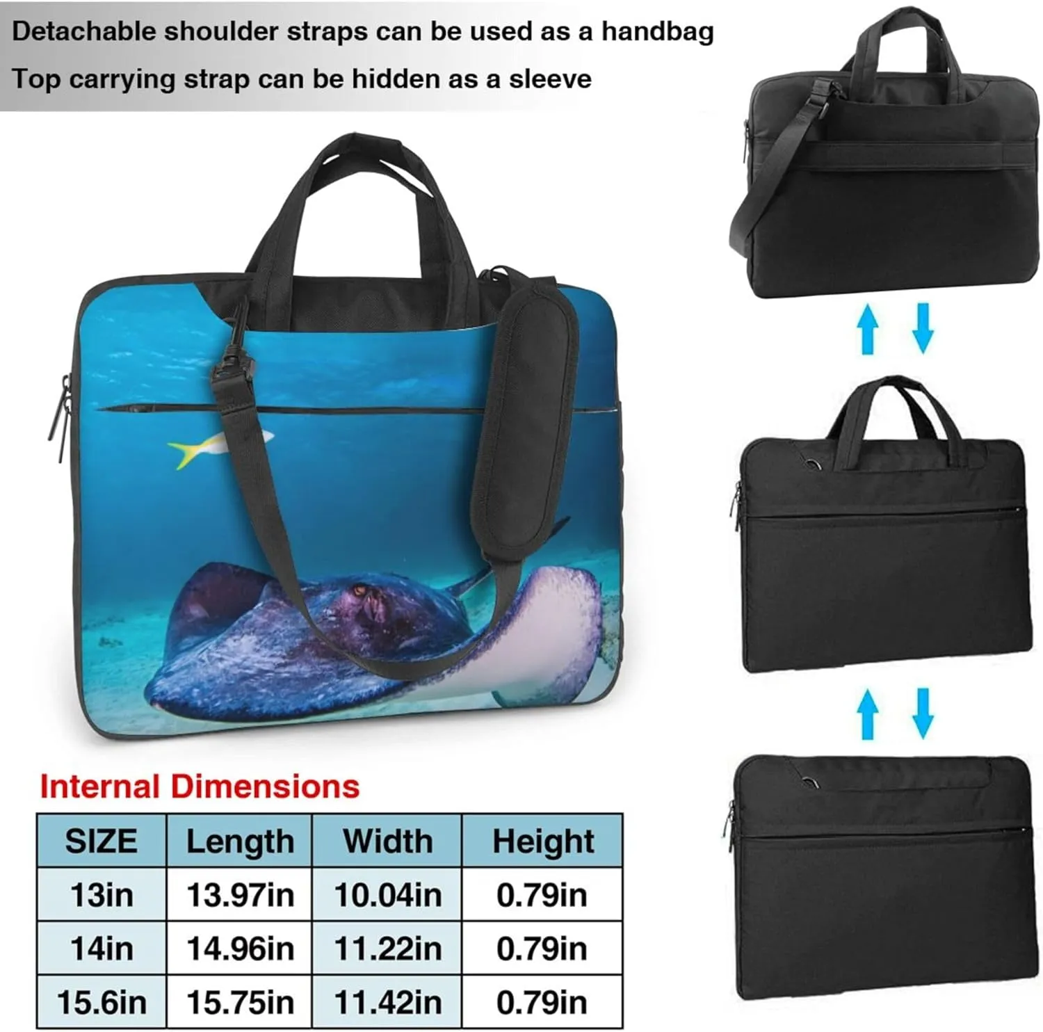 Dalmatian Dog Laptop Shoulder Bag ​for Men Women, Computer Carrying Case Messenger Bag with Strap