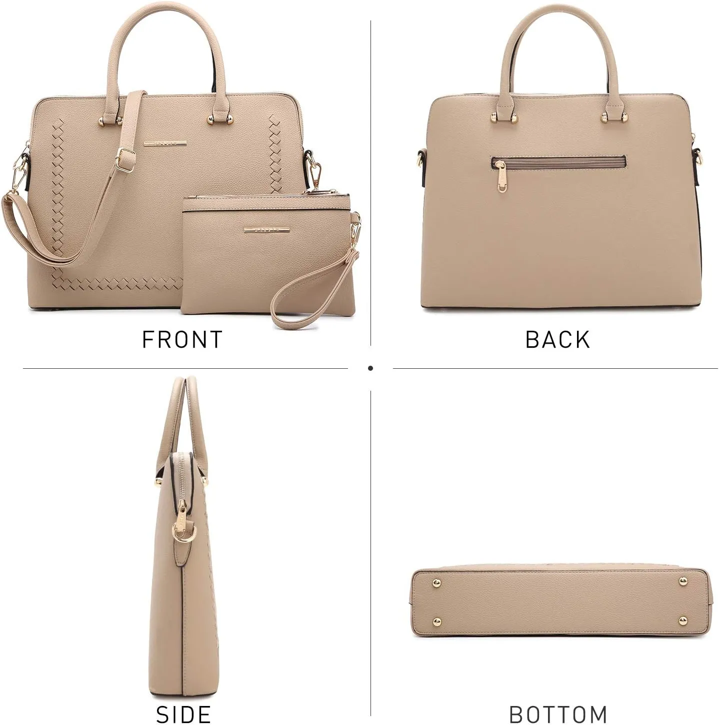 Dasein Laptop Bag for Women 14 Inch Computer Shoulder Bag Large Capacity Messenger Bag Business Office Professional Work Tote