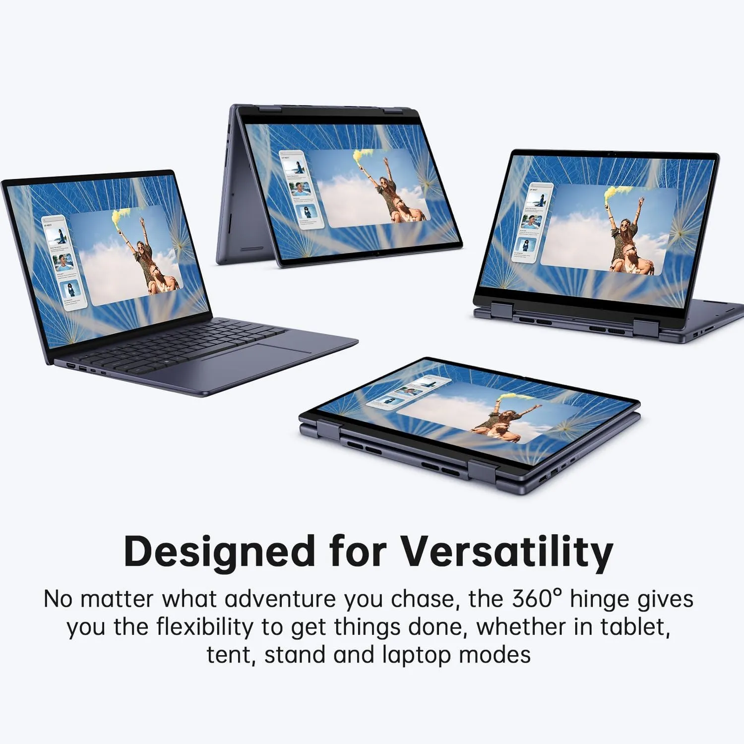 Dell Inspiron 14 Linux Laptop Computer, 2-in-1 14" FHD  Touchscreen PC, AMD Ryzen 5-8640HS, 32GB DDR5 RAM, 2TB SSD, Backlit Keyboard, Fingerprint, SD Card Reader, Stylus Pen, Linux Ubuntu OS