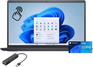 Dell Inspiron 15 Touchscreen Laptop, 15.6" FHD Narrow Border, 12th Gen Intel Core i5-1235U, 16GB RAM, 512GB PCIe SSD, Keypad, Webcam, HDMI, SD Card Reader, RJ45, Win 11 Pro