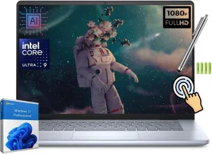 Dell Inspiron 16 Plus Business AI Laptop[Windows 11 Pro], 16" FHD IPS Touchscreen, Intel 16-Core Ultra 9 185H(up to 5.1 GHz), 16GB LPDDR5 RAM 512G SSD, Intel Arc, Backlit KB, w/Stylus Pen&Battery