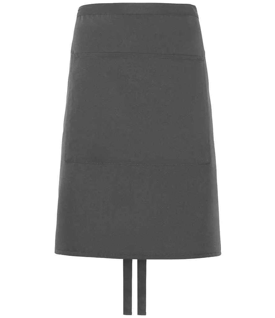 Dennys Polyester Waist Apron with Pocket | Storm Grey