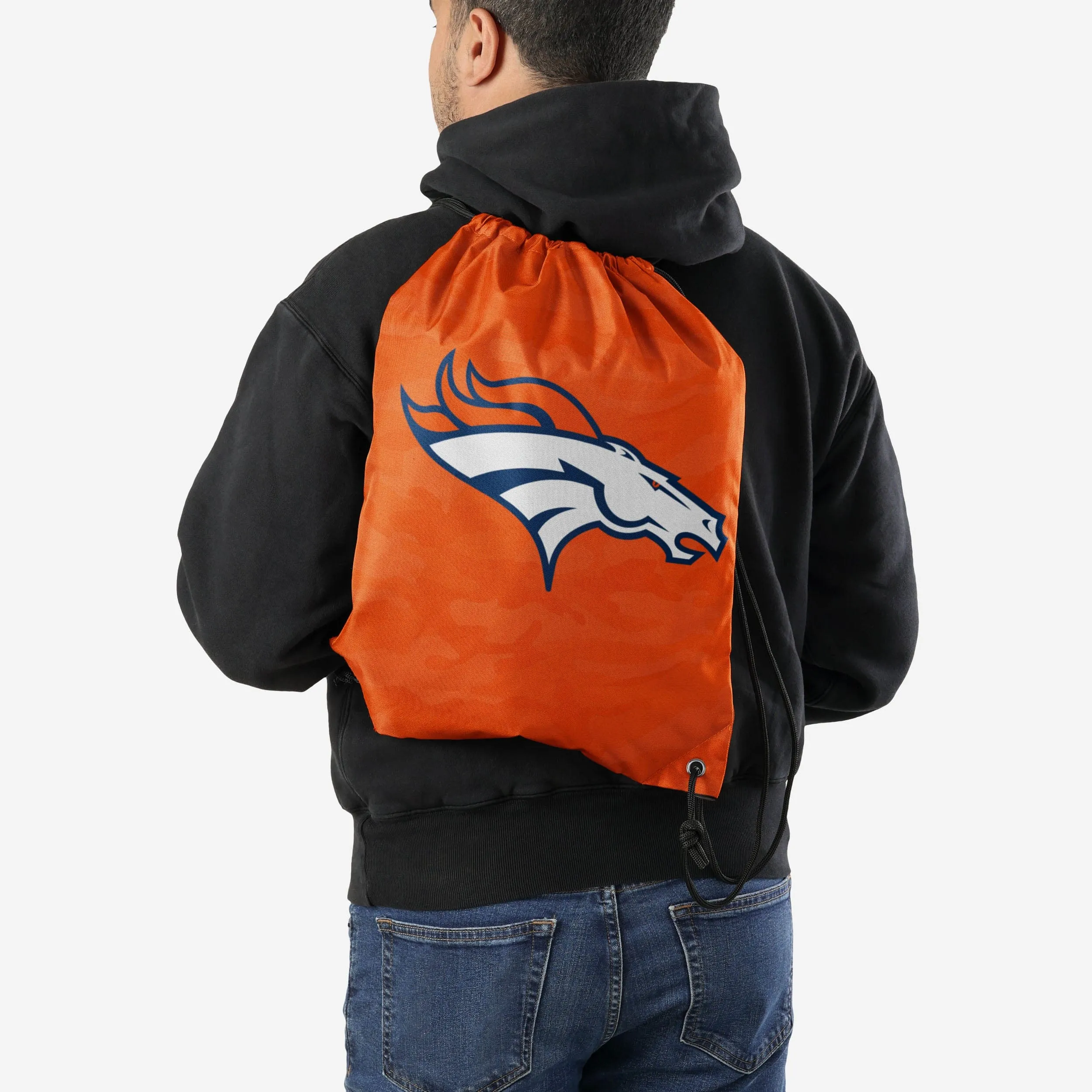 Denver Broncos Big Logo Camo Drawstring Backpack