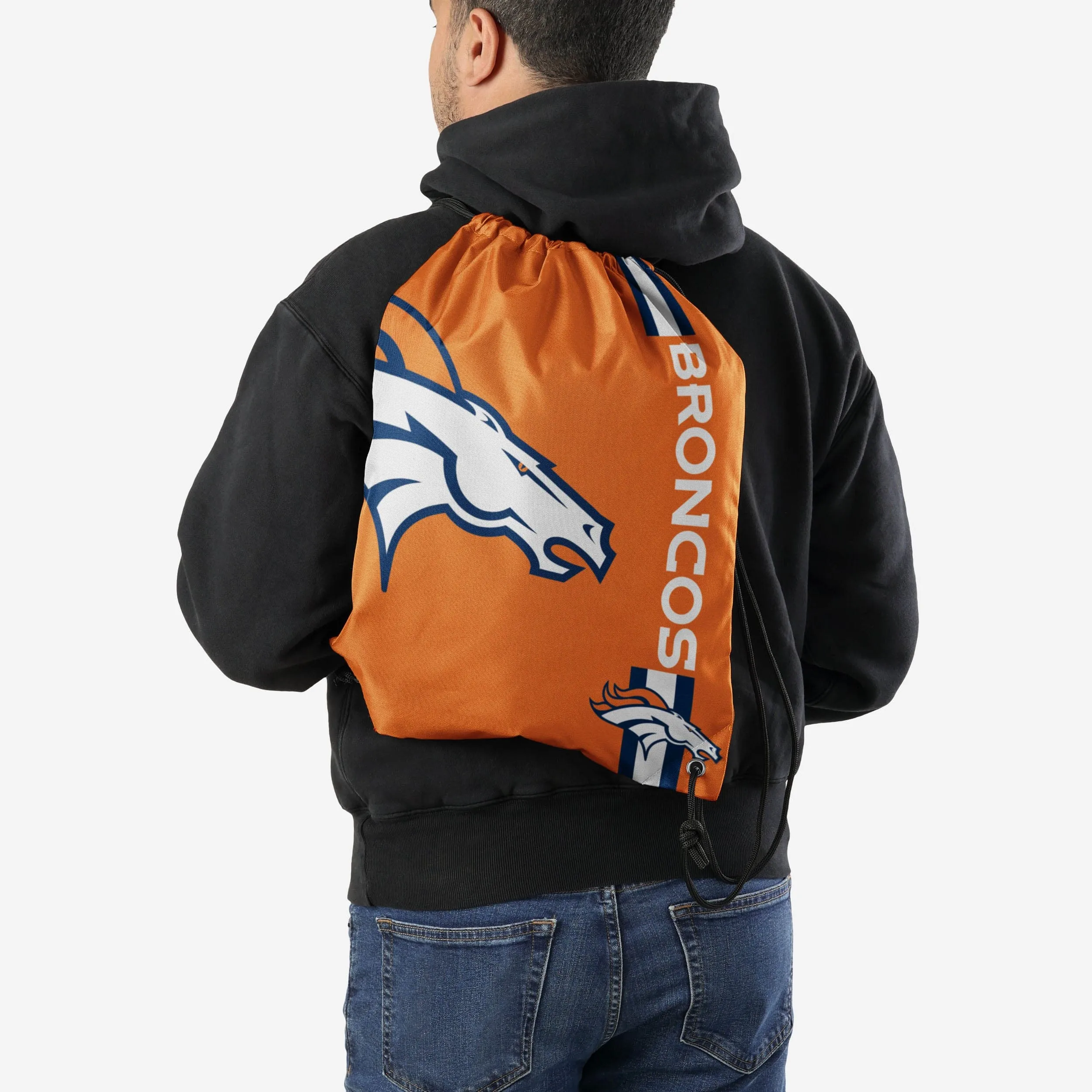 Denver Broncos Orange Alternate Color Big Logo Drawstring Backpack
