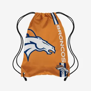 Denver Broncos Orange Alternate Color Big Logo Drawstring Backpack