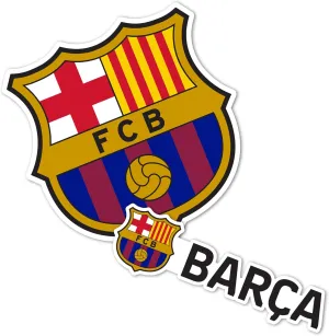 Desert Cactus FC Barcelona Sticker Barça Sheet Vinyl Football Soccer Decal Laptop Water Bottle Car Scrapbook Sheet (4 inch Version A)