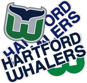 Desert Cactus Hartford Whalers Team NHL National Hockey League Sticker Vinyl Decal Laptop Water Bottle Car Scrapbook (Vintage Sheet)